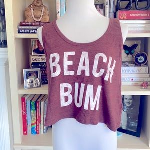 F21 Oversized Graphic Crop Top size Lg